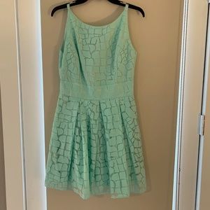 Aqua dress - semi-translucent - European size 38.